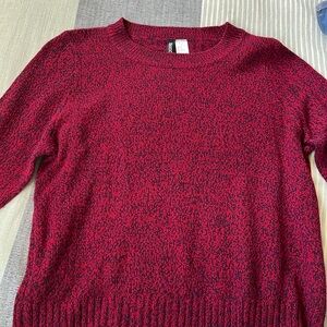 Red & navy sweater